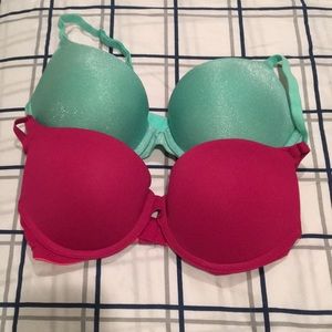 PINK by victoria secret colorful bra duo